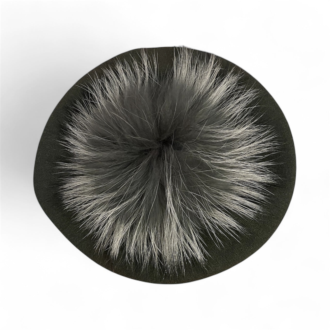 Amour Green Beret with Puffball