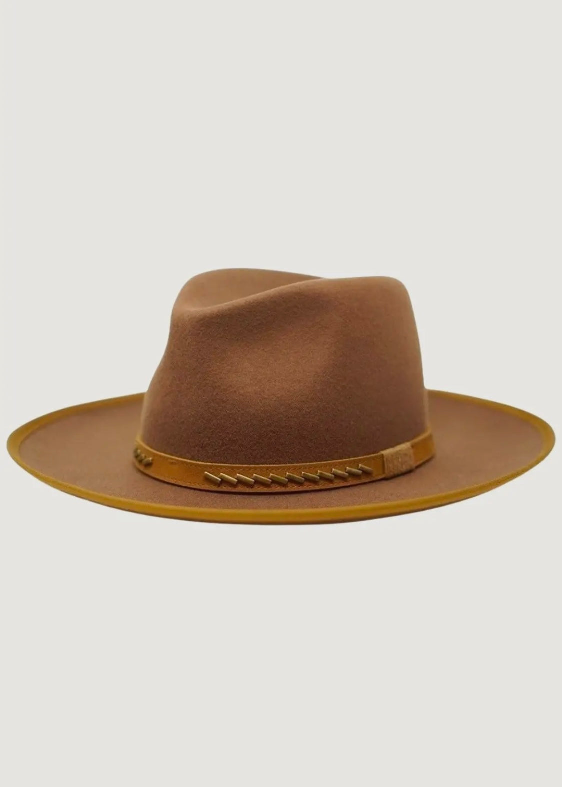 Amour Cognac Rancher with Leather Band