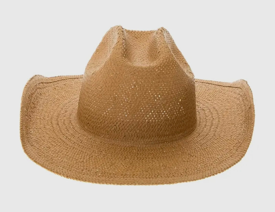 Amour Handwoven Natural Straw Cowboy