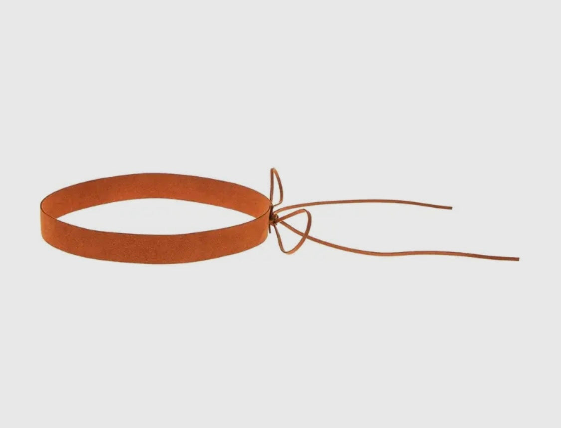 Amour Brown Sued Hat Band