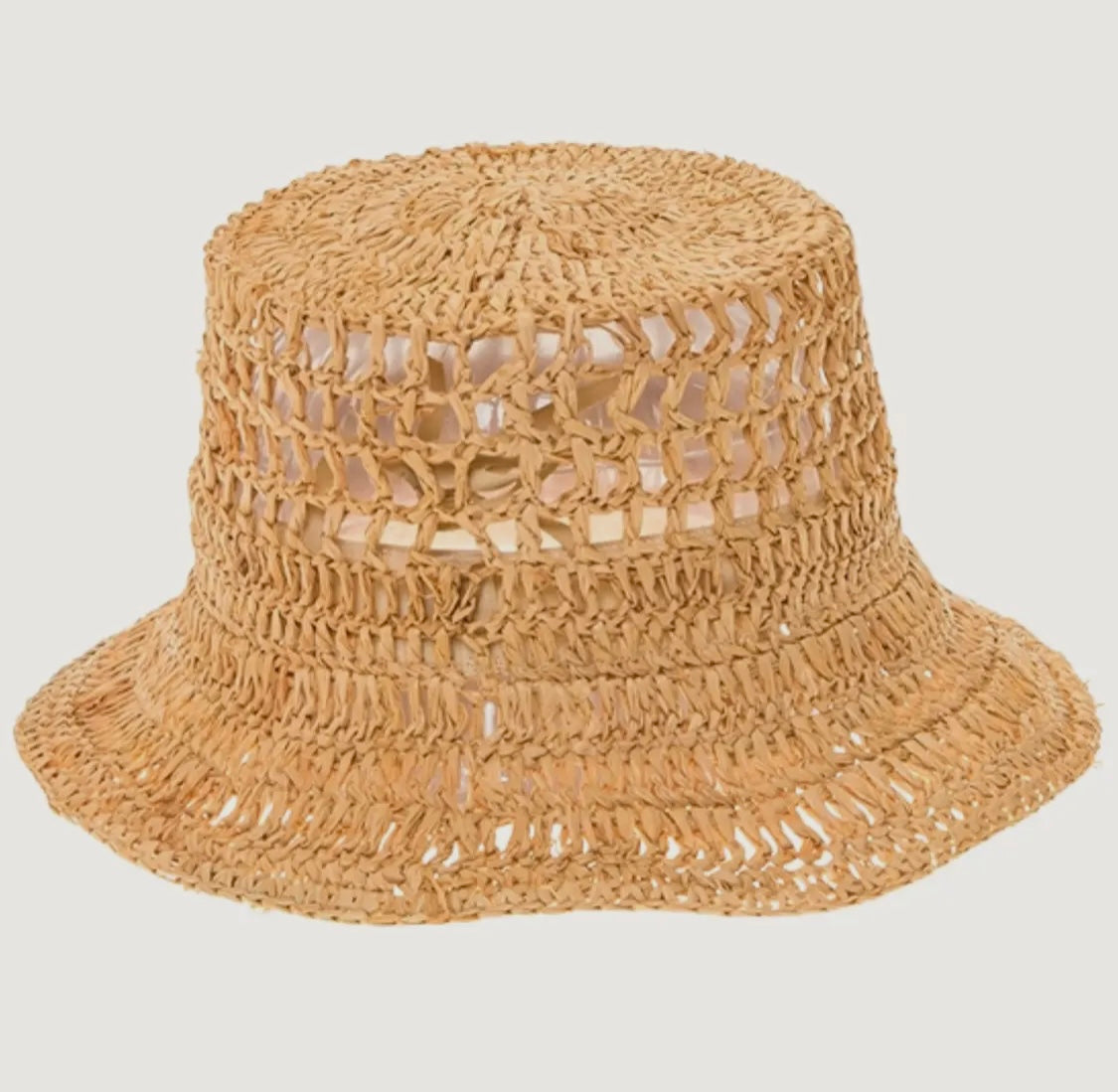 Amour Hand Crocheted Straw Bucket Lid