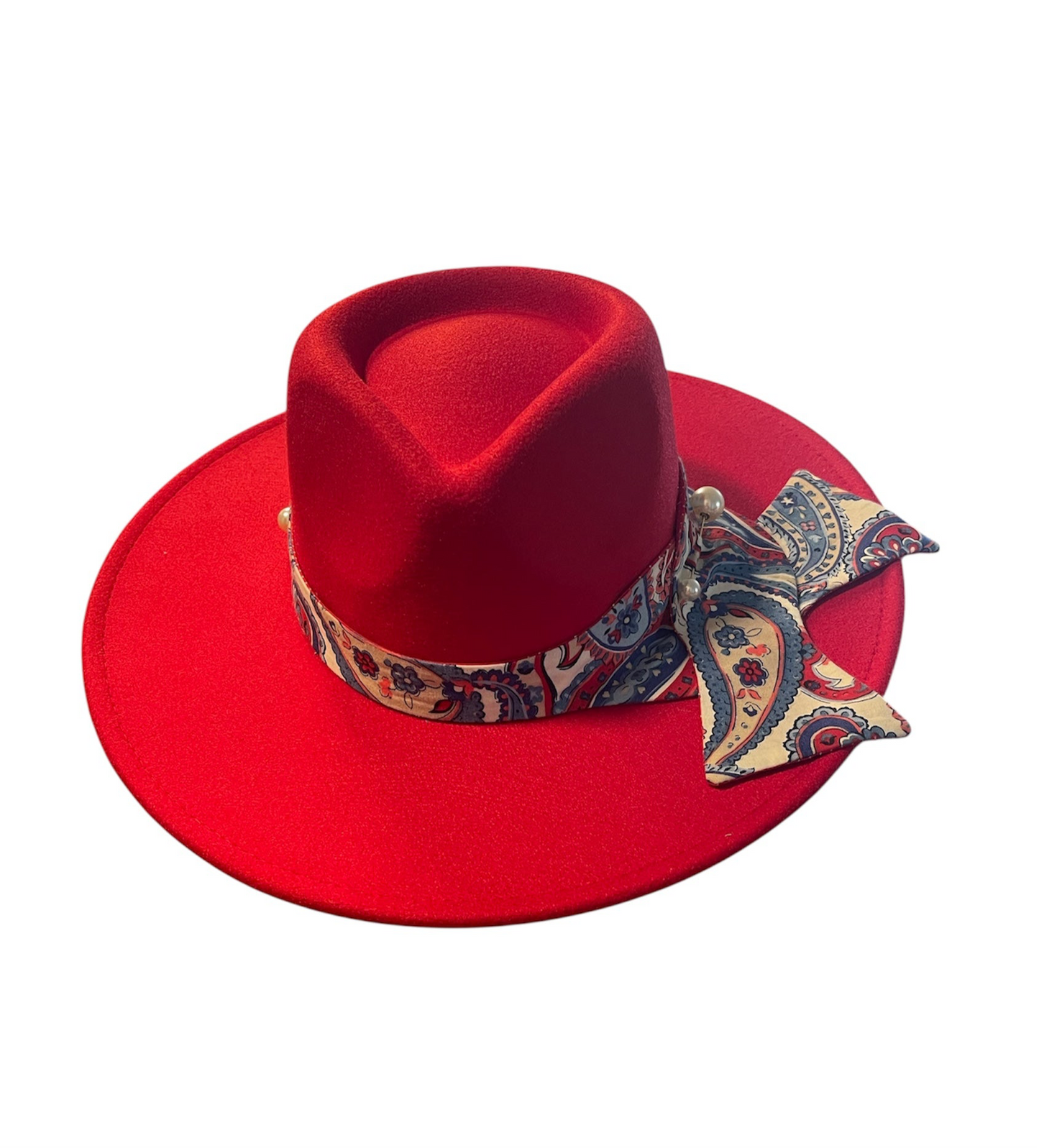 Amour Red Rancher with Paisley Band