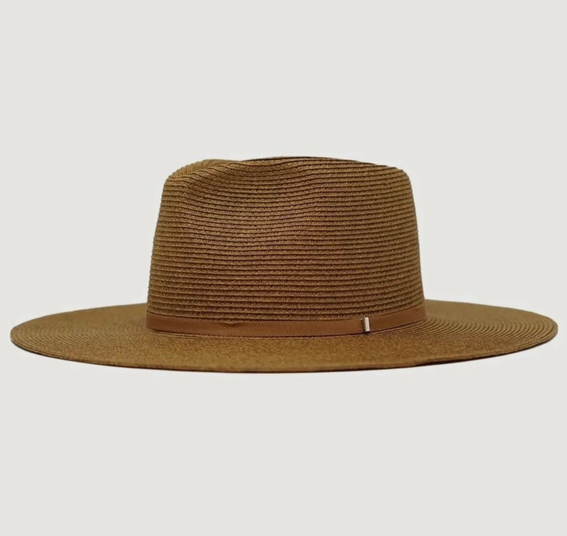 Amour Brown Straw Flat Lid Rancher