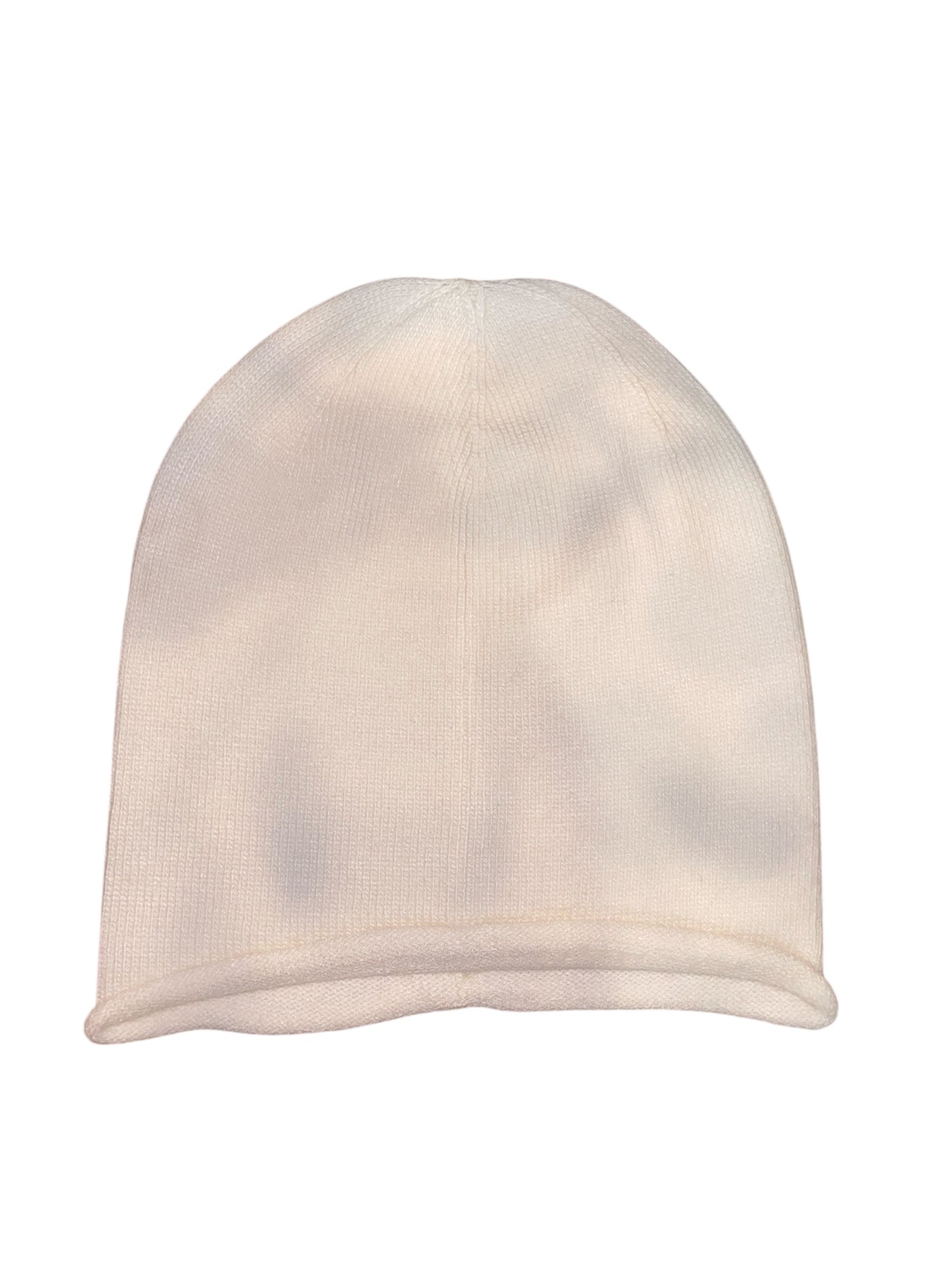 Amour White Cashmere Beanie