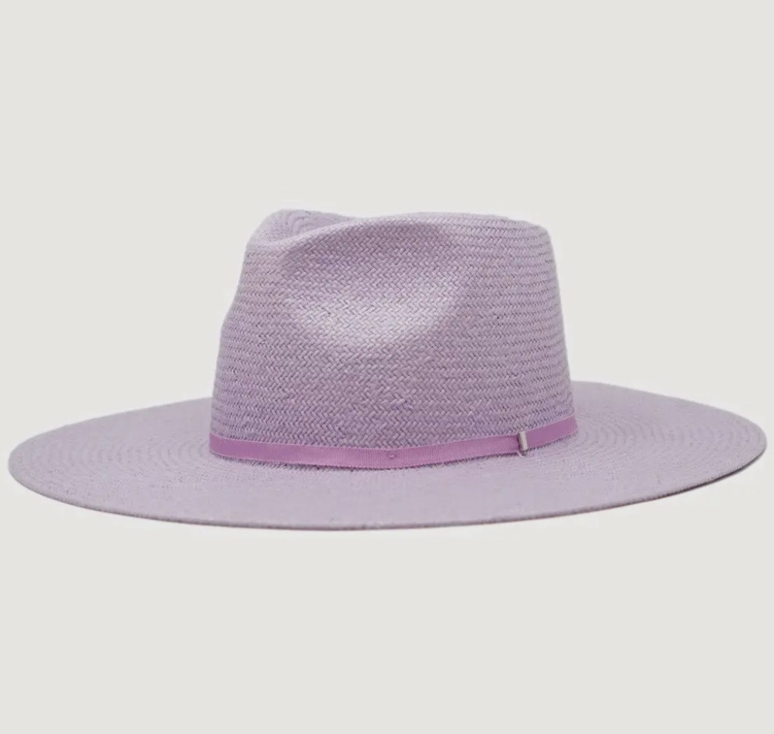 Amour Lavender Straw Flat Lid Rancher