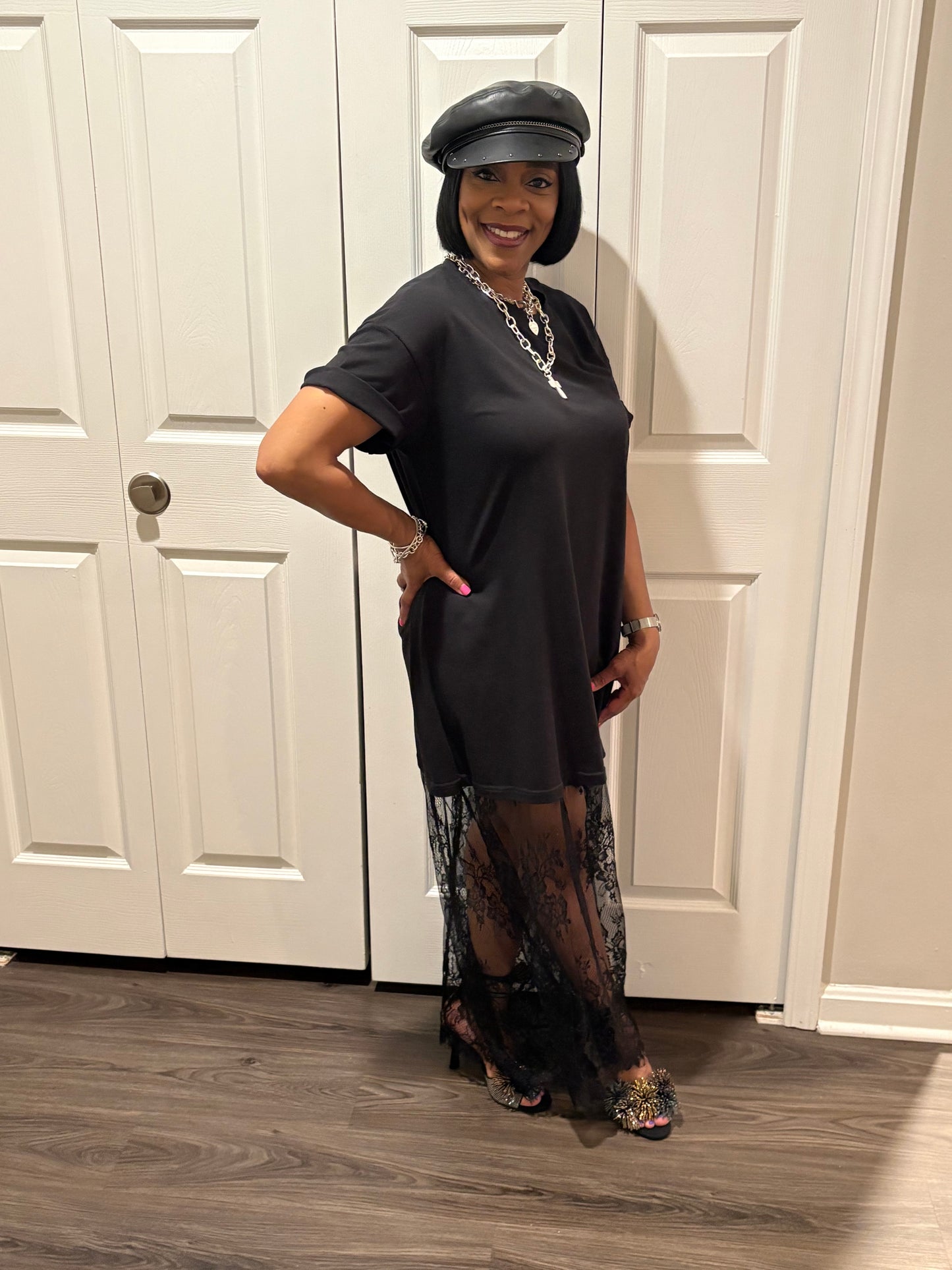 Amour T-Shirt Lace Dress