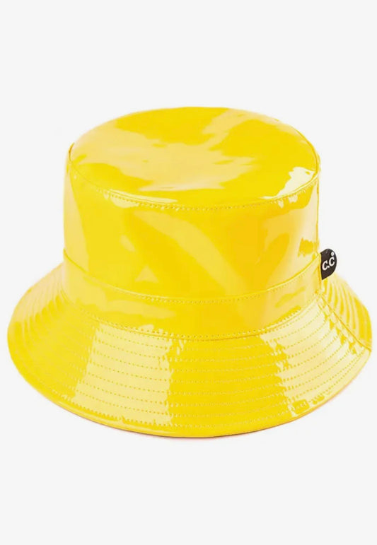 Amour Yellow Shiny Rain Bucket