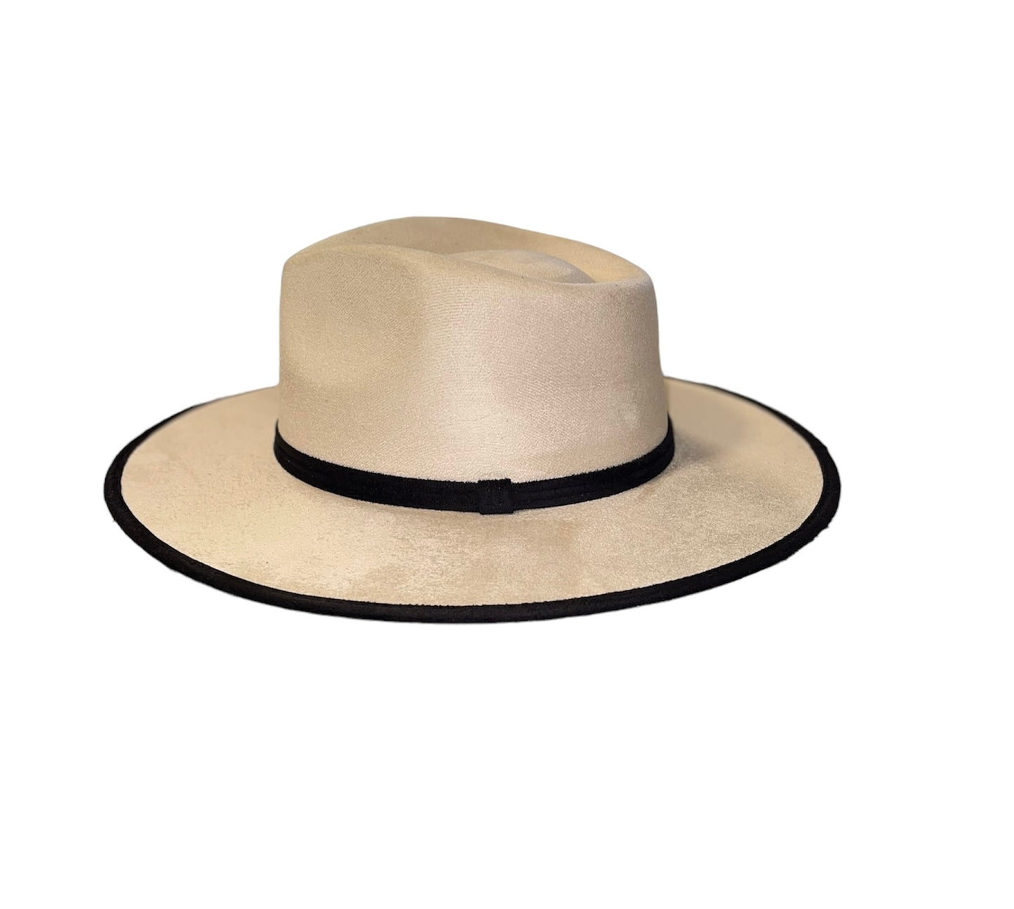 Amour Cream Rancher with Black Trim and Band