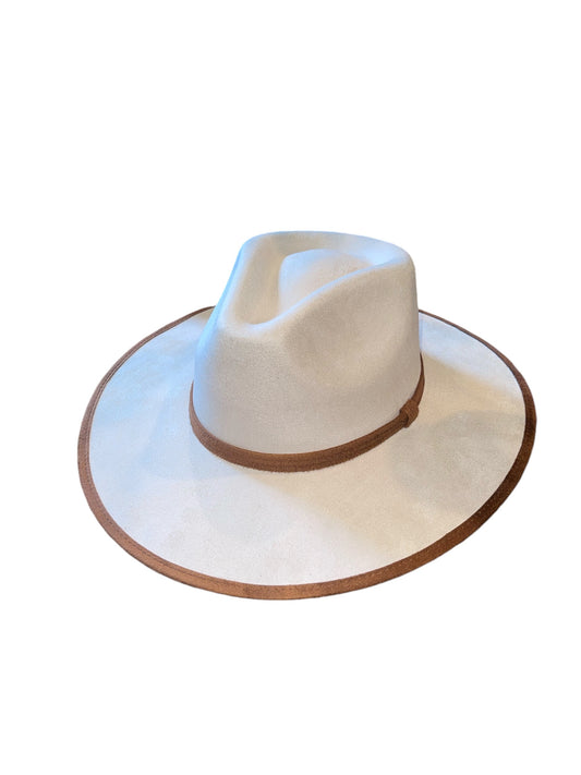 Amour Ivory/Tobacco Two Tone Vegan Suede Rancher