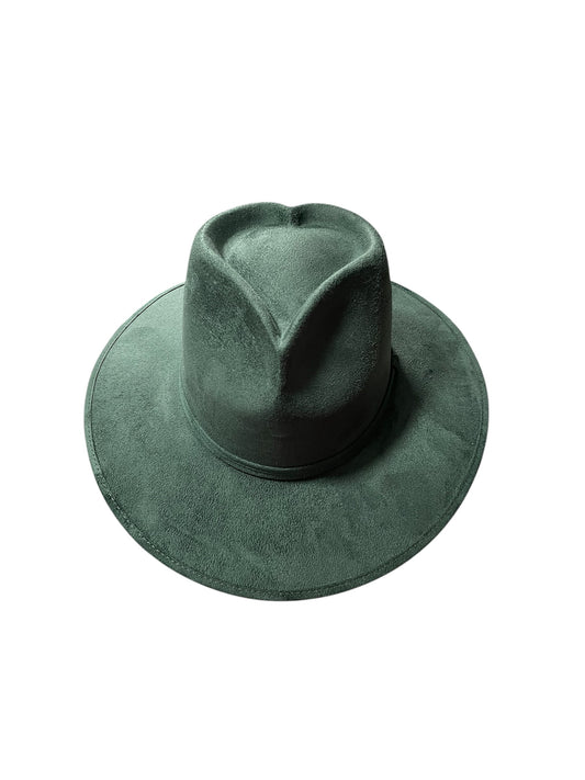 Amour Emerald Green Vegan Suede Rancher with Heart Crown