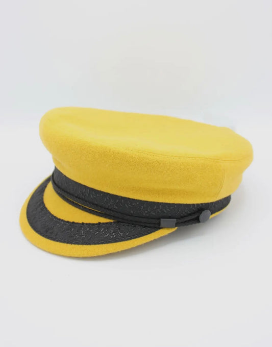 Amour Yellow Sailor Wool Cap