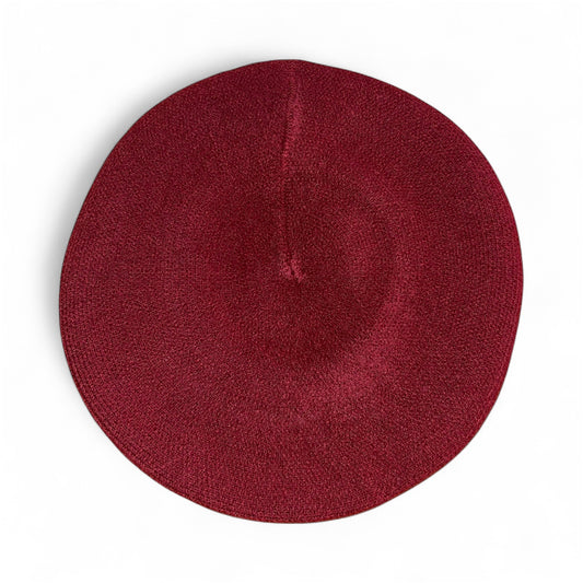 Amour Burgundy Beret