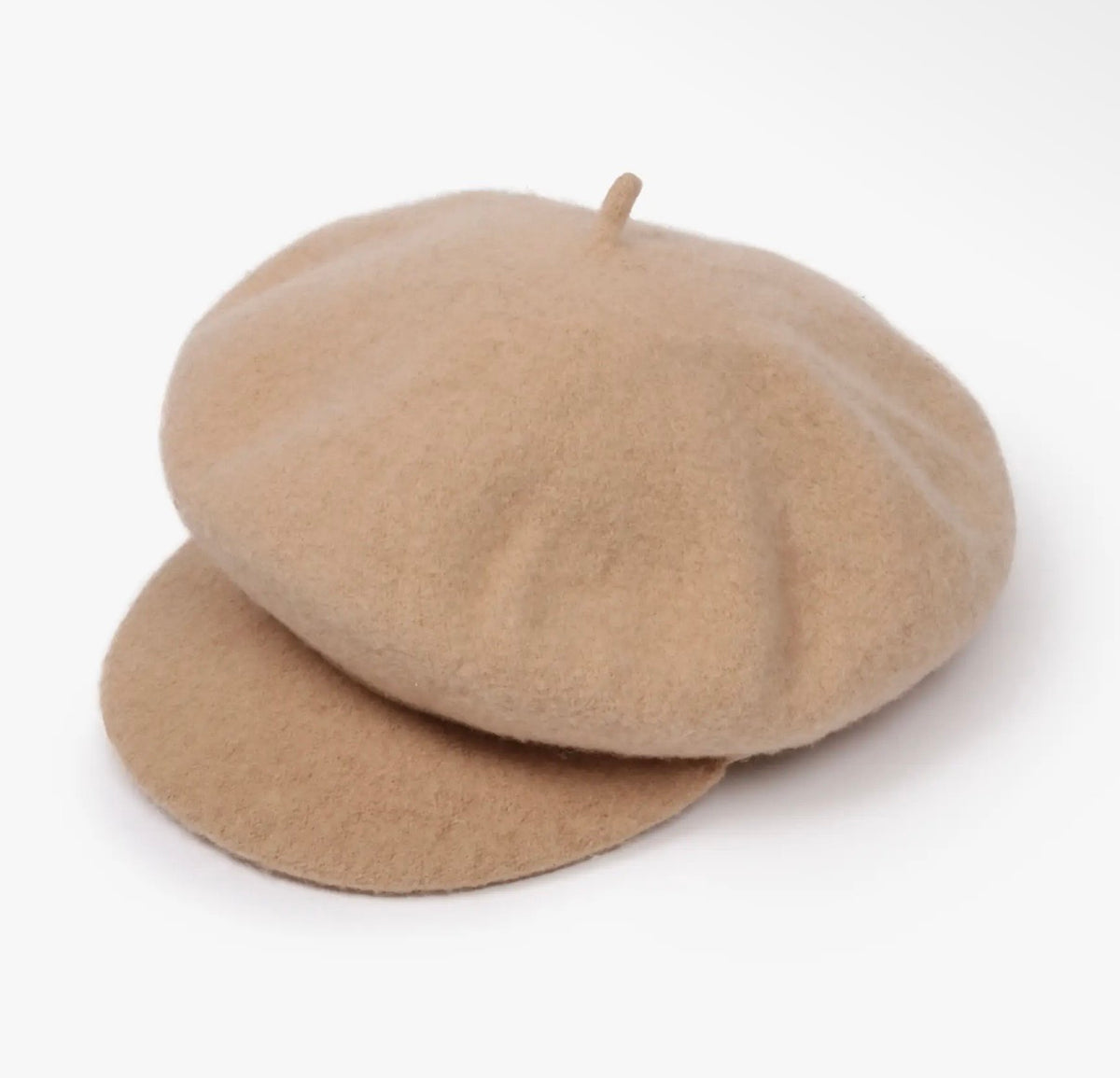 Amour Camel Cabbie Wool Woven Cap
