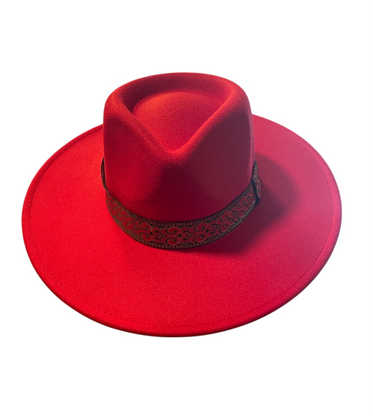 Amour Red Rancher with Gold, Black and Red Band