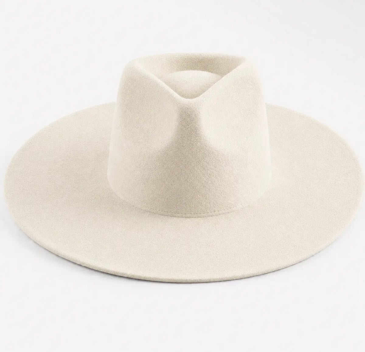 Amour Ivory Wide Brim Fedora