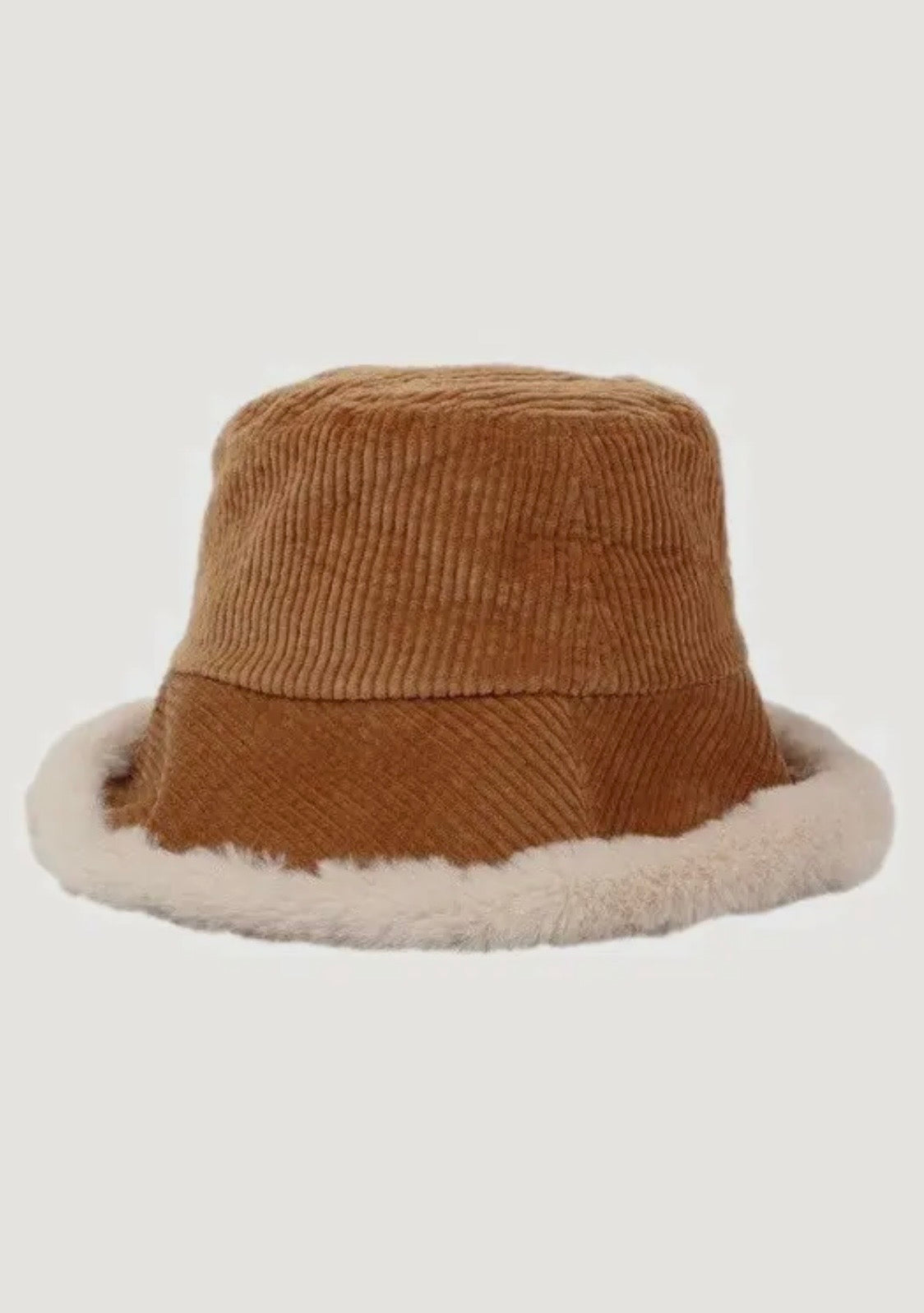 Amour Sherpa Lined Ribbed Bucket