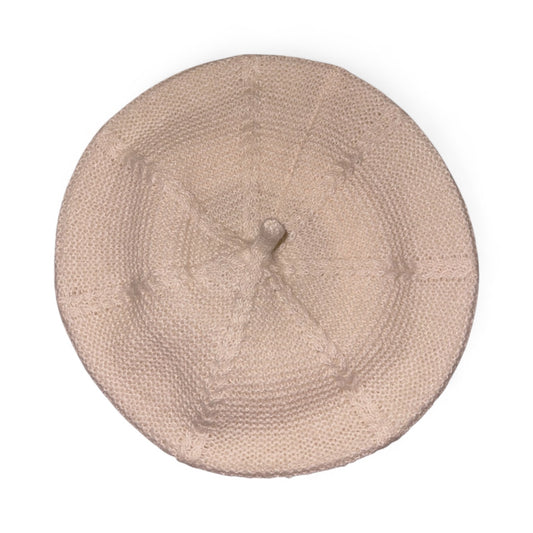 Amour Cream Knitted Beret