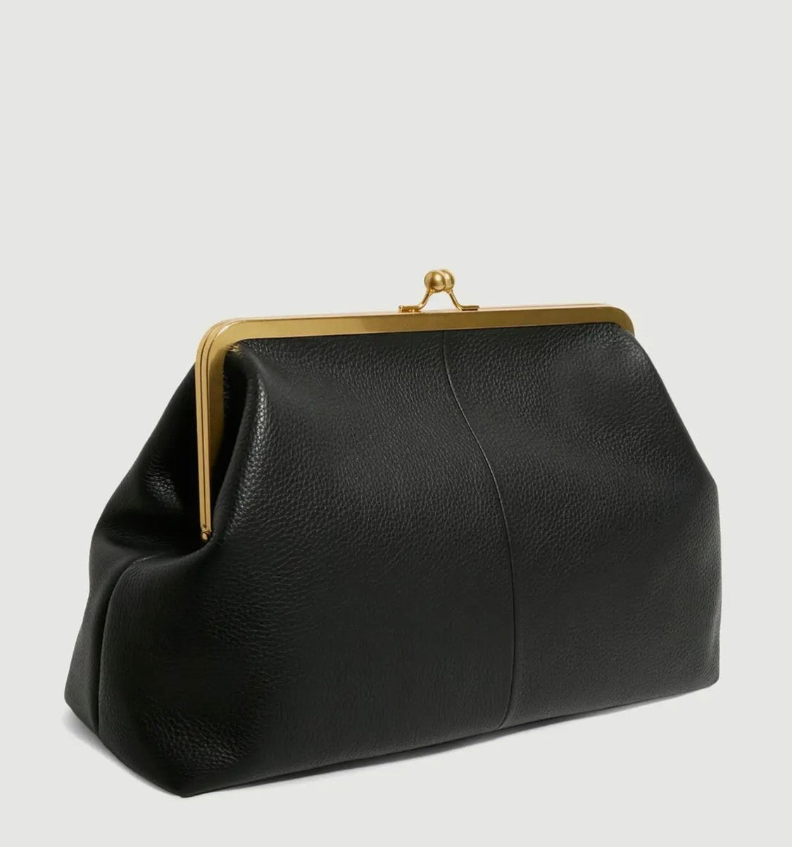 Amour Oversized Clutch- Black Embossed Weave
