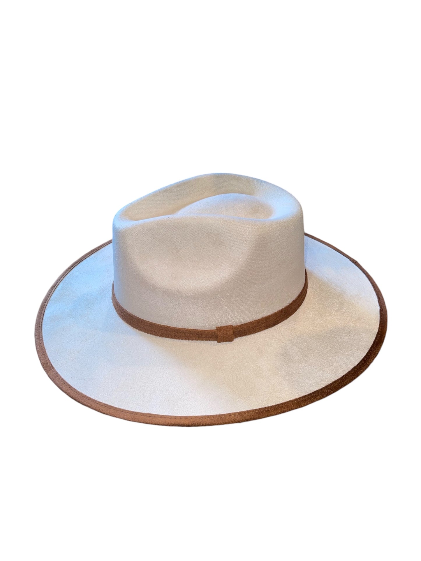 Amour Ivory/Tobacco Two Tone Vegan Suede Rancher