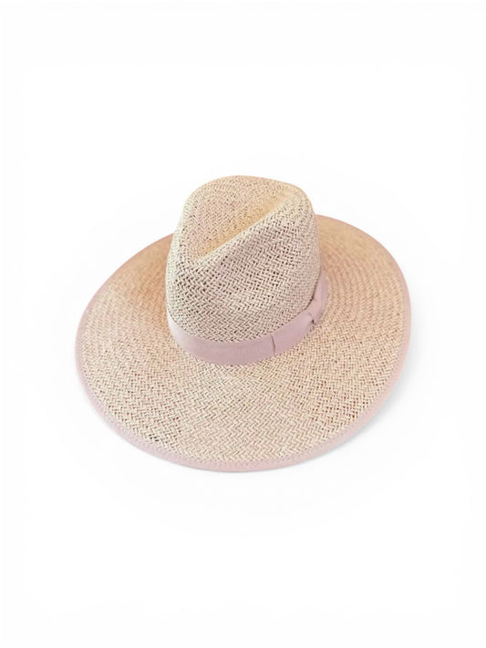 Amour Dusty Pink Panama Straw