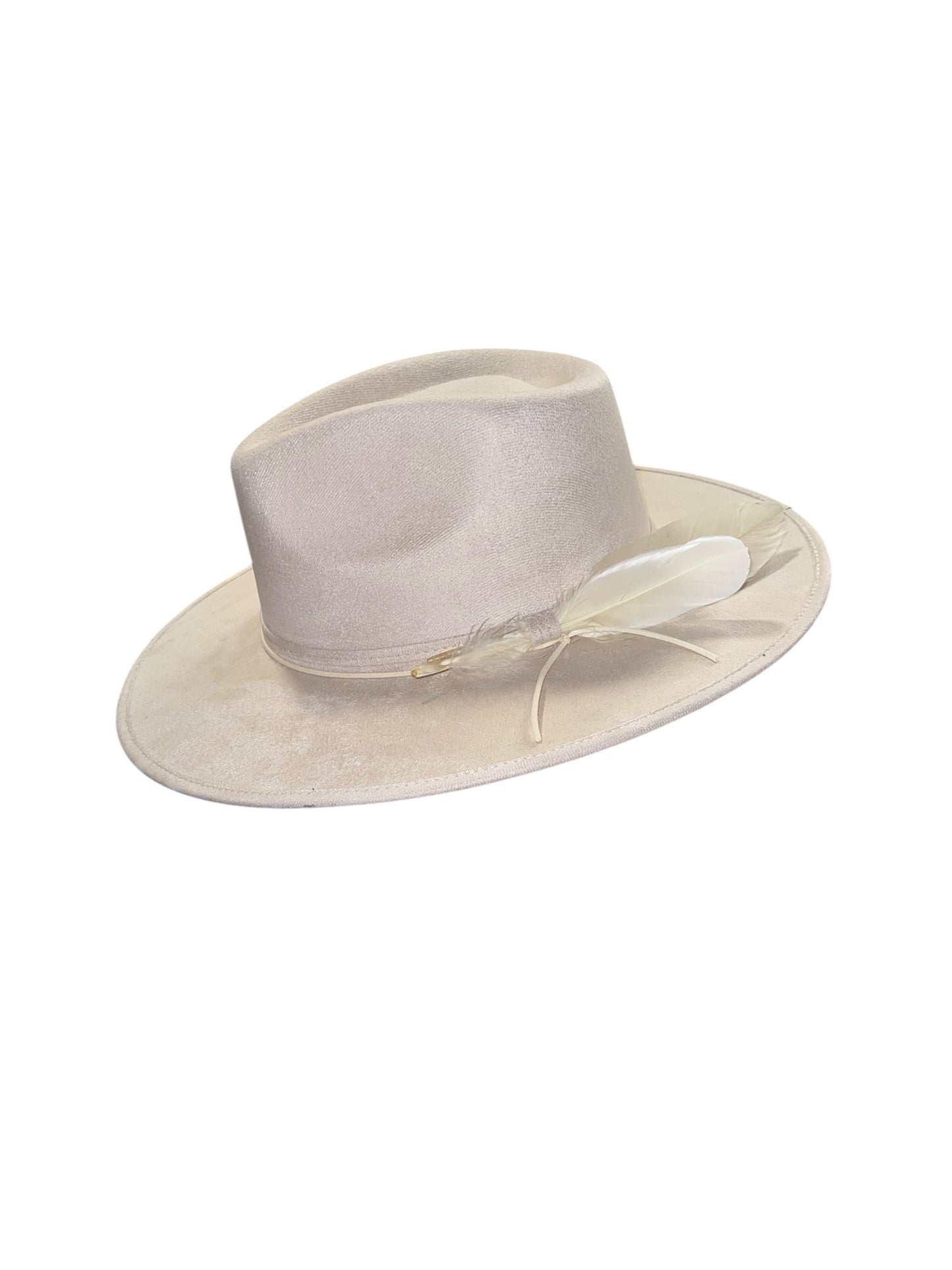 Amour Ivory Rancher with Ivory Feathers