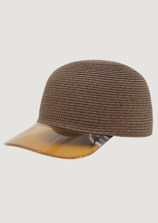 Amour Brown Brim Straw Cap