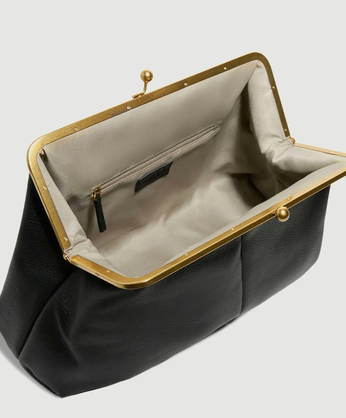 Amour Oversized Clutch- Black Embossed Weave