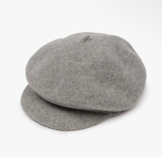 Amour Grey Cabbie Wool Woven Cap